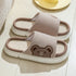 Cute Rabbit Slippers Linen House Shoes For Women - ROUTINE FASHION